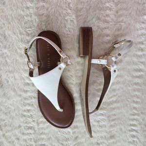 Kelly & Katie White Sandals 8.5 EUC "Bania"